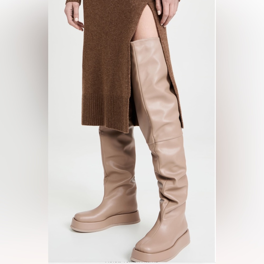 NIB Gia Borghini x RHW Rosie Over-the-Knee boots in Tawny Brown— EU 39
